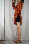 Belle Tunique Longue Vintage - Viscose crêpée - T. 34 & 36