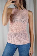 Adorable Top Vintage en crochet - T. 32 à petit 36