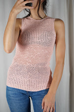 Adorable Top Vintage en crochet - T. 32 à petit 36
