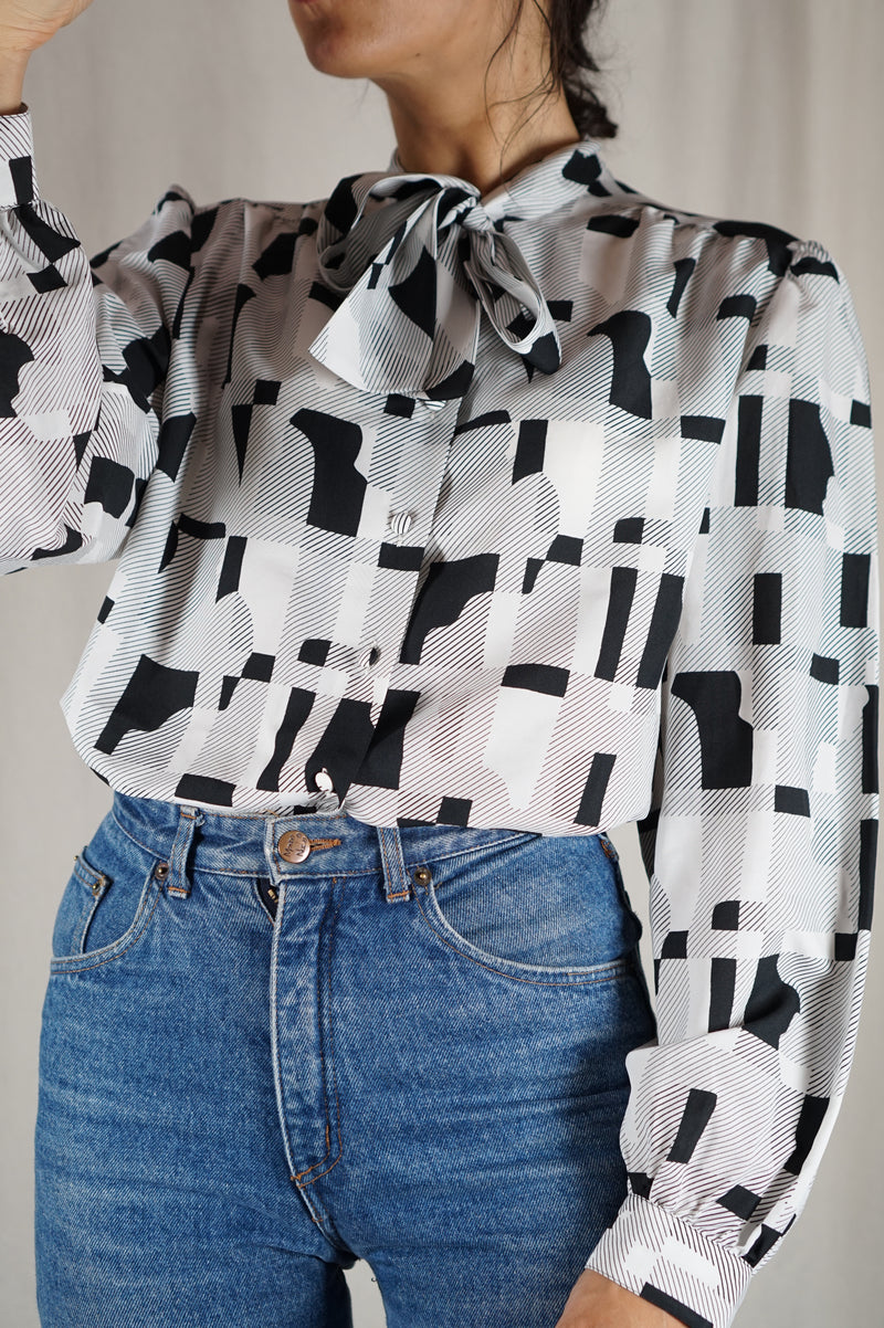 Superbe Chemise Vintage imprimée - T. 38 à 42