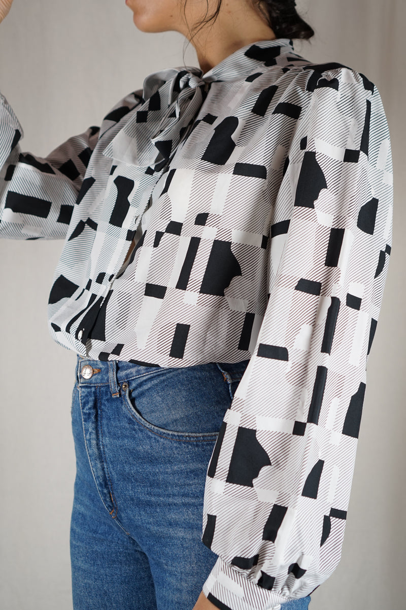 Superbe Chemise Vintage imprimée - T. 38 à 42