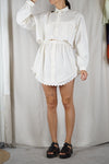 L'Ensemble Chemise Crème - Pièce unique faut le voir porté © - Coton & Broderie anglaise - T. 36 à 40 (lire descr)