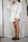 L'Ensemble Chemise Crème - Pièce unique faut le voir porté © - Coton & Broderie anglaise - T. 36 à 40 (lire descr)
