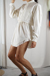 L'Ensemble Chemise Crème - Pièce unique faut le voir porté © - Coton & Broderie anglaise - T. 36 à 40 (lire descr)