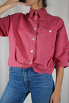 La Chemise Framboise à nouer - Coton & Lin - Pièce unique faut le voir porté © - T. 36 à petit 40