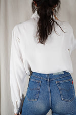 Magnifique Chemise Vintage brodée en viscose - Pièce coup de coeur! -  T. 36 à 40