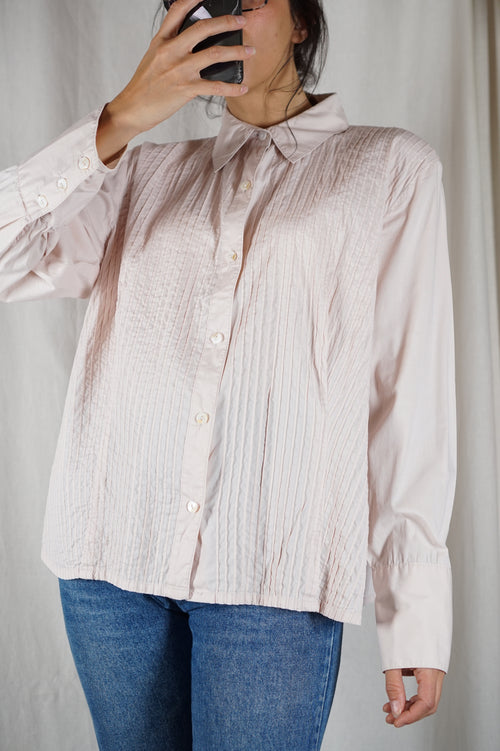 Superbe Chemise Vintage Beige/crème - Coton mélangé - T. 42 à 46