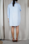 La Robe Collerette Bleu Ciel - Pièce unique faut le voir porté © - T. 40 à 46 (lire description)