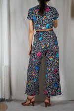 L'Ensemble Fleuri en coton - Pièce unique - T. grand 34/petit 36 - 1m65 max reco