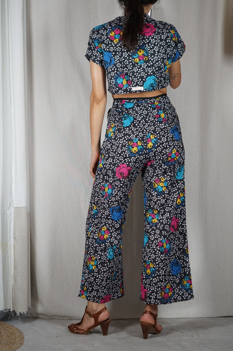 L'Ensemble Fleuri en coton - Pièce unique - T. grand 34/petit 36 - 1m65 max reco