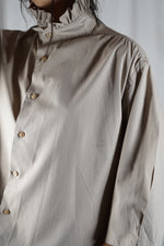 La Chemise Sable à Collerette - Coton majoritaire - Pièce unique faut le voir porté © - T. 34 à 38