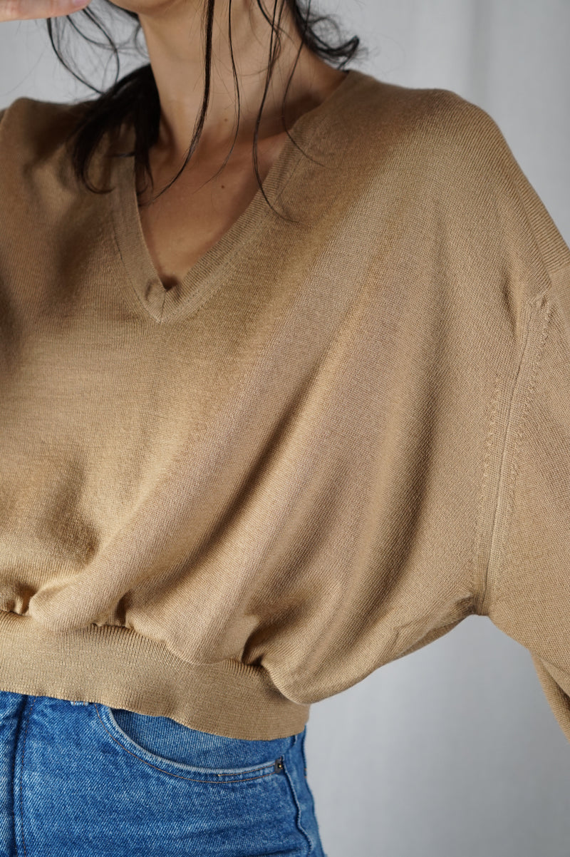 Superbe Pull Vintage upcyclé - Laine fine - T. 36 à petit 42