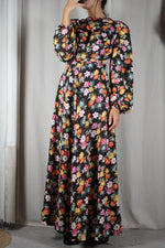 Incroyable Robe Vintage flurie couturière - T. 36 - 1m70 minimum recommandé
