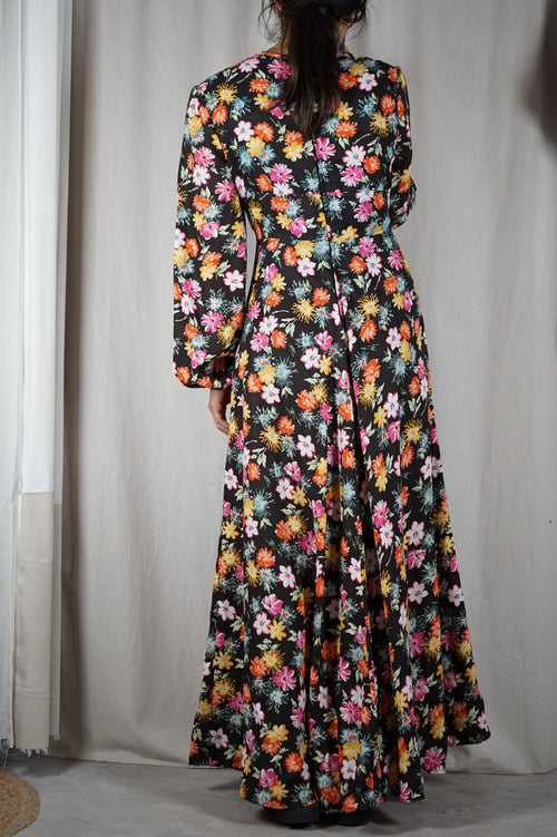 Incroyable Robe Vintage flurie couturière - T. 36 - 1m70 minimum recommandé