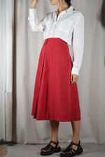 Belle Jupe Vintage coquelicot - Comme neuve - T. 38 & 40