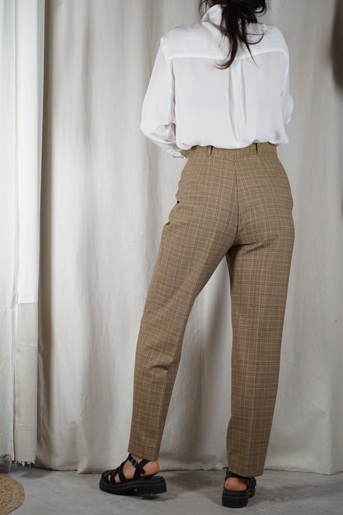 Superbe Pantalon Vintage - Taille bien haute - T. 40/42
