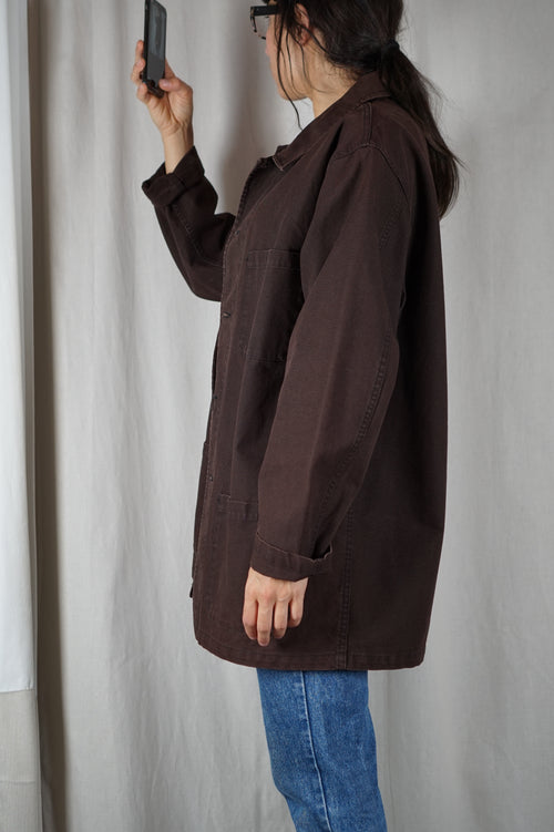 Magnifique Veste Vintage Chocolat - 100% Coton bio - T. 42 à 46