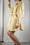 Magnifique Trench Vintage à nouer - Coton & polyester peau-de-pêche - T. 38 & 40