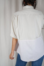 La Chemise Sorbet Amande & Rose pâle - Coton - Pièce unique faut le voir porté © - T.grand 38 & 40 - Idéal Grandes!