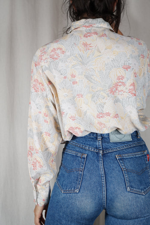 Magnifique Chemise Vintage en viscose - T. 36 à 40