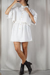 L'Ensemble Chemise pur Lin - Pièce unique faut le voir porté © - Lin & Broderie anglaise - T. 38 & 40 - Max 1m65 recommandé