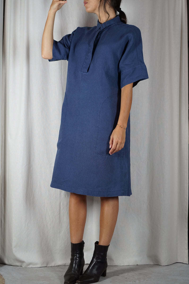 Magnifique Robe longue Vintage en lin - T. 36 & 38 - idéale grandes!