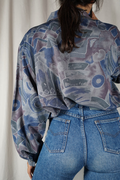 Superbe Chemise Vintage à motifs - T. 42 à 48