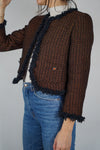 Incroyable Veste Sisley en Tweed comme neuve - T. 34 & petit 36 (1m65/66 max reco)
