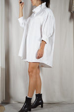 La Robe Collerette Blanche texturée - Pièce unique faut le voir porté © - T. 38 à 44 (lire description)