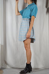 La Robe Polo Bleu sarcelle imprimée - Pièce unique faut le voir porté © - Coton - T. 36 & 38 - 1m68/70 max recommandé