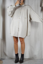Magnifique Robe Chemise ou Tunique Vintage sable - T. 36 à 46