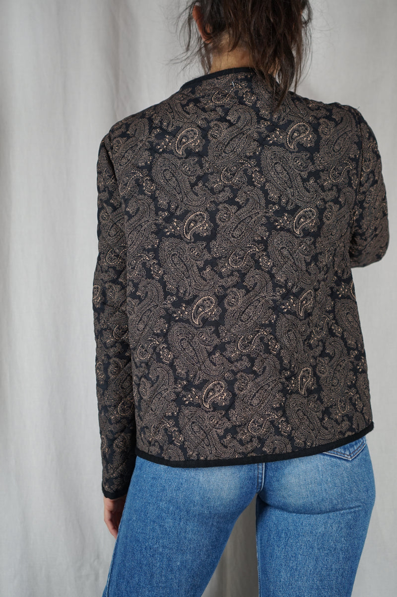 Superbe Veste Vintage finement matelassée - T. 36 & 38