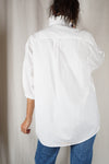 La Chemise Blanche à Collerette - Coton mélangé - Pièce unique faut le voir porté © - T. 40/42 à 46 - Idéal grandes!