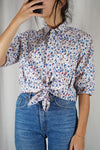 La Chemise à motifs à nouer - Coton - Pièce unique faut le voir porté © - T. 36 & 38
