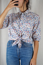La Chemise à motifs à nouer - Coton - Pièce unique faut le voir porté © - T. 36 & 38