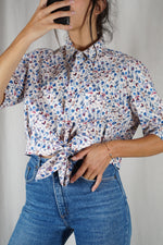 La Chemise à motifs à nouer - Coton - Pièce unique faut le voir porté © - T. 36 & 38