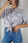 La Chemise à motifs à nouer - Coton - Pièce unique faut le voir porté © - T. 36 & 38