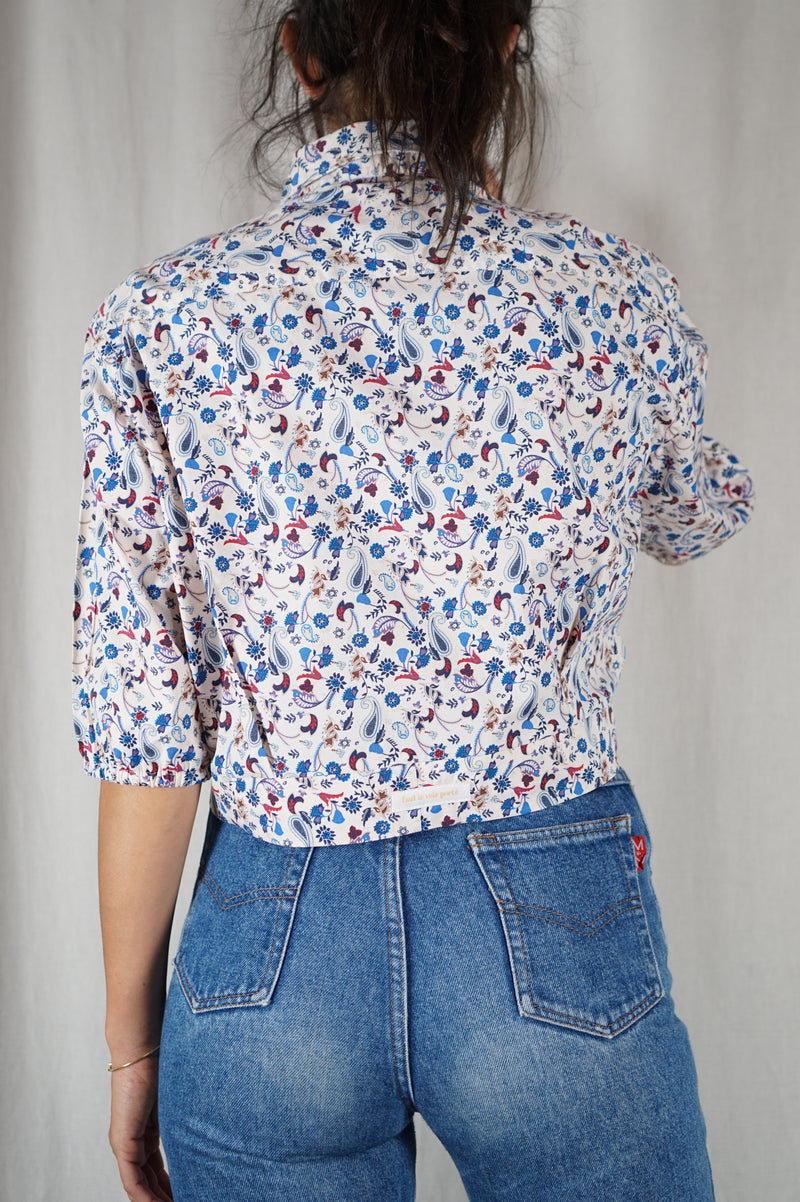 La Chemise à motifs à nouer - Coton - Pièce unique faut le voir porté © - T. 36 & 38