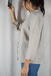 Superbe Blouse Vintage en lin - T. 40 à petit 44