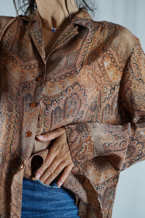 Magnifique Chemise Vintage imprimée - T. 42 à 46