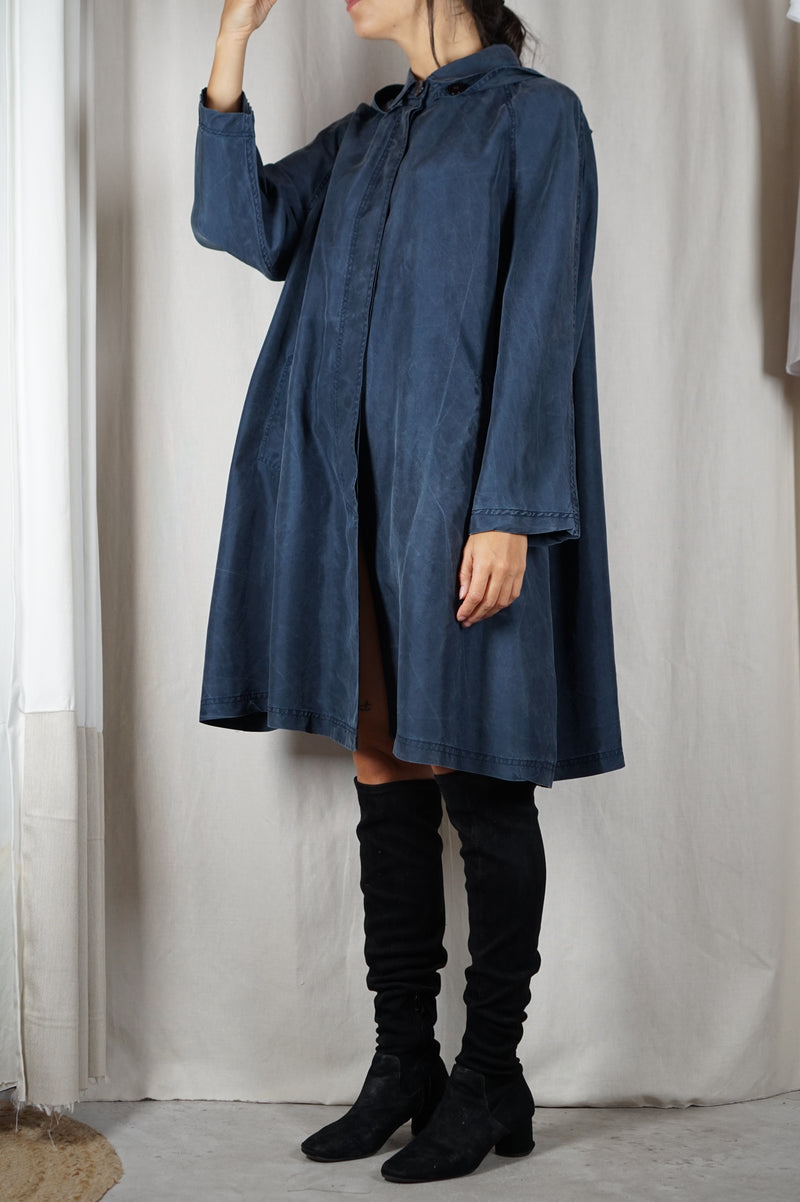 Magnifique Trench Vintage en pure soie - T. 38 à 44