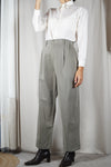 Magnifique Pantalon Vintage Kaki clair - 100% Coton doux - T. 40