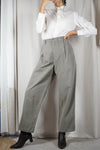 Magnifique Pantalon Vintage Kaki clair - 100% Coton doux - T. 40