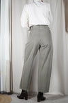 Magnifique Pantalon Vintage Kaki clair - 100% Coton doux - T. 40
