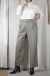 Magnifique Pantalon Vintage Kaki clair - 100% Coton doux - T. 40