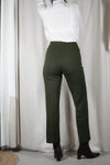 Superbe Pantalon Vintage Vert sapin en laine - Rodier - T. 34/petit 36