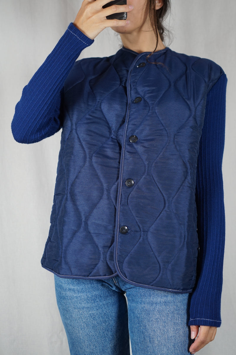 Superbe Veste Vintage matelassée - T. 38 à grand 40