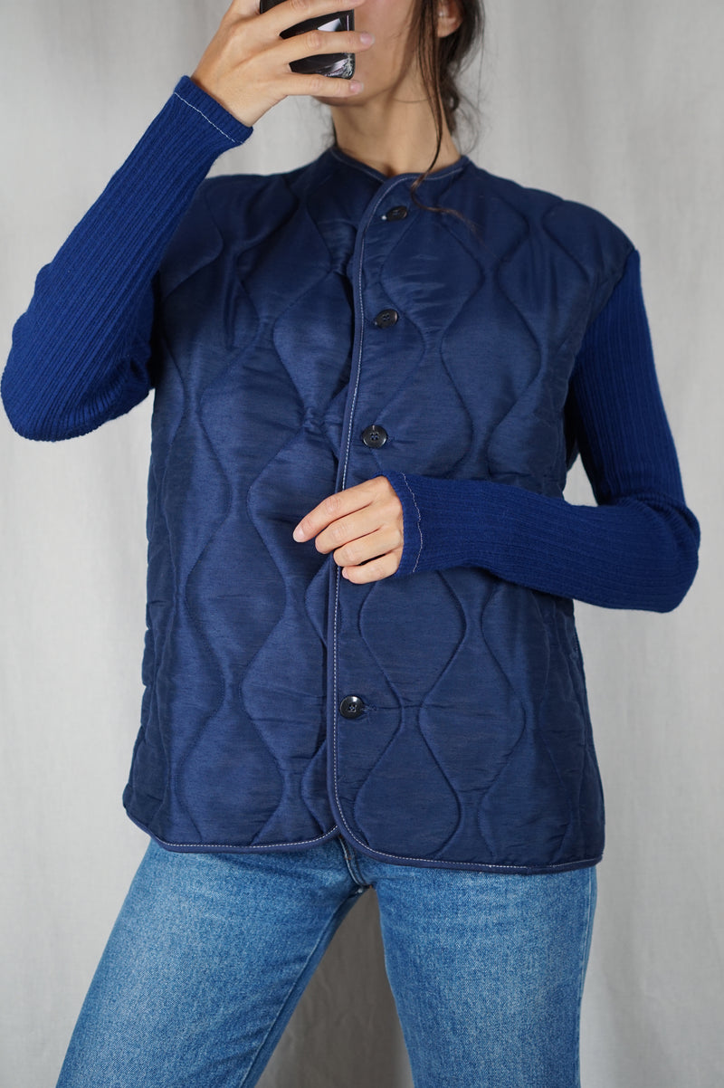 Superbe Veste Vintage matelassée - T. 38 à grand 40