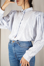 Belle Chemise Vintage rayée satinée - T. 36 à petit 40