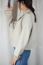 La Veste à Noeud sable chiné - Pièce unique faut le voir porté © - T. 42